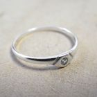 Image 8 of Silver ladies ring with zirconia