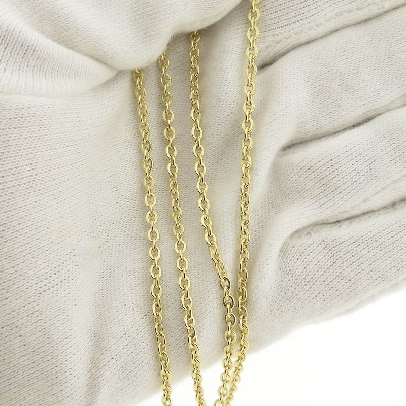 Image 10 of Gold anchor link necklace