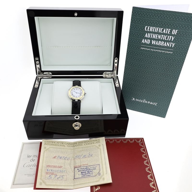 Image 9 of Cartier Santos Vendôme Ronde 8191; 18k gold/steel women's watch