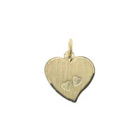 Gold pendant of a heart