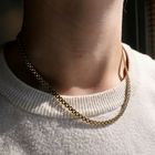 Image 7 of Gold bismark link necklace