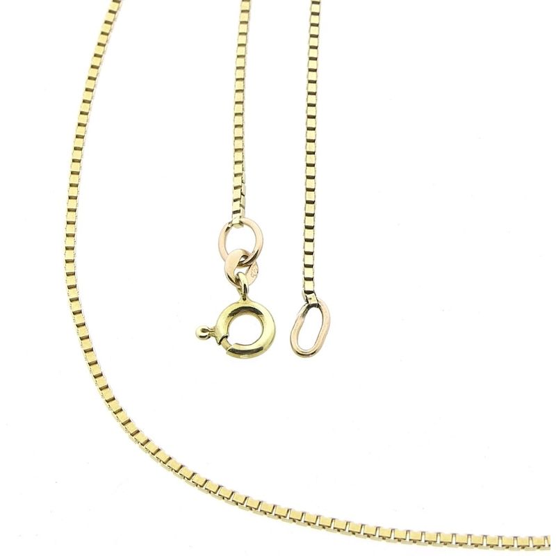 Image 1 of Golden Venetian link chain | 55 cm