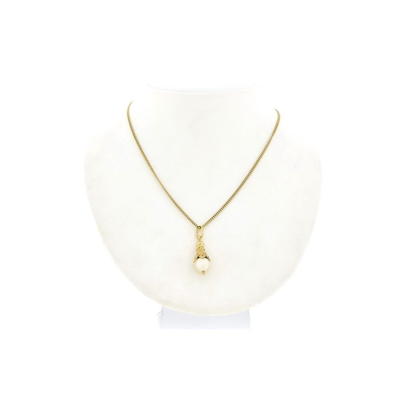 Image 6 of Vintage gold pendant with pearl