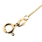 Image 8 of Gold necklace with a fixed tricolor pendant and zirconia.