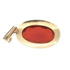 Image 3 of Vintage gold pendant with carnelian