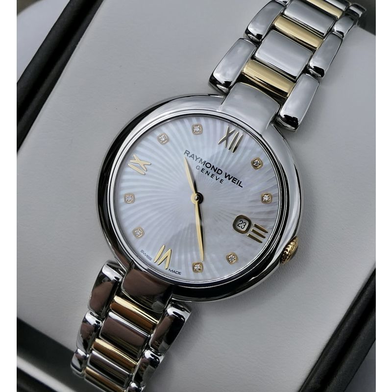 Image 12 of Raymond Weil Shine 1600-STP-00995; Bicolor women's watch with diamonds