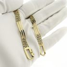 Image 9 of Gold gourmet/fantasy link bracelet; 20.5 cm | Cetas