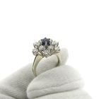 Image 7 of Exclusive white gold cocktail ring with sapphire and diamond | 1.92 ct.