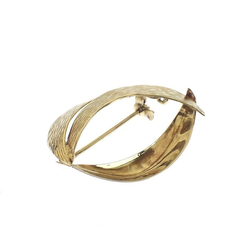 Image 8 of Vintage gold fantasy brooch