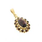 Image 4 of Vintage gold pendant with garnet