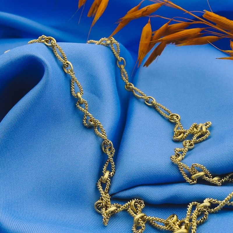 Image 10 of Long gold fantasy/infinity link chain