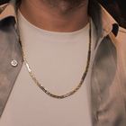 Image 4 of Two-tone gold men's necklace | 61 cm