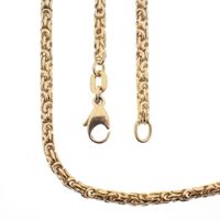 Gold round king chain | 46 cm