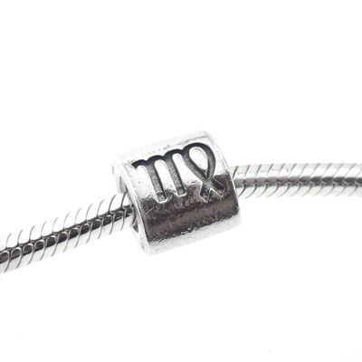 Image 2 of Pandora charm; Silver; Virgo zodiac sign