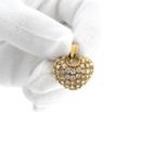 Image 10 of Gold heart pendant with zirconia