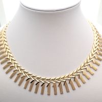 18 carat gold Cleopatra necklace.