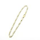 Image 3 of Gold Figaro link bracelet | 19 cm