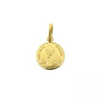 18K Vintage Gold Padre Pio Pendant