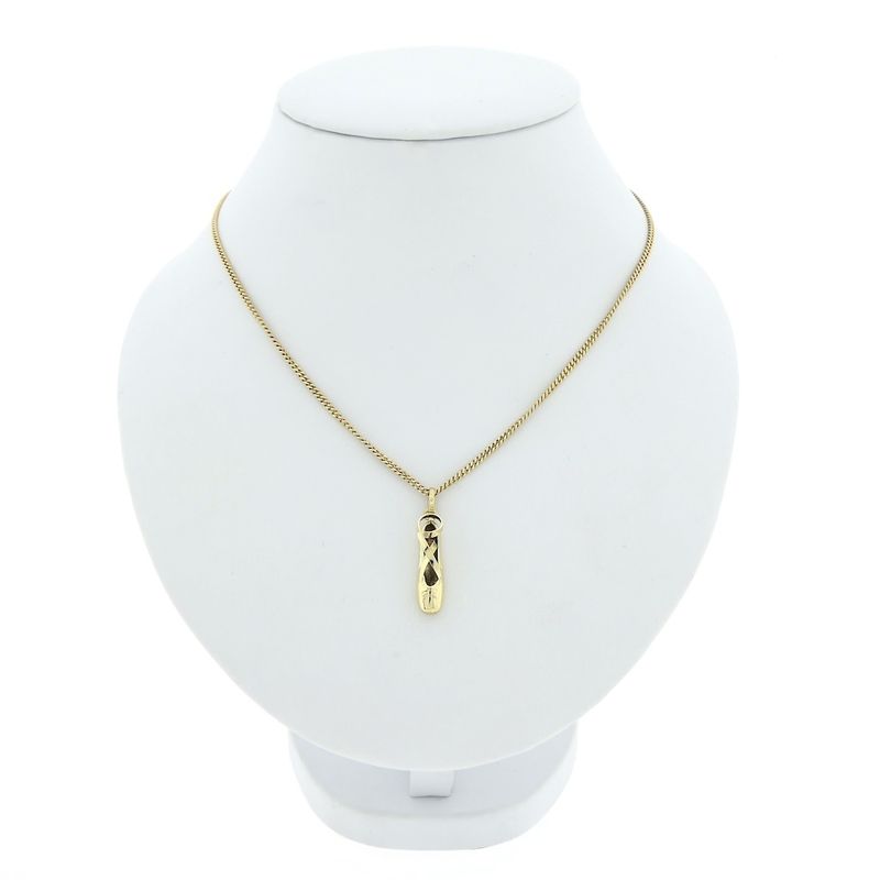 Image 3 of Gold pendant of a ballet shoe