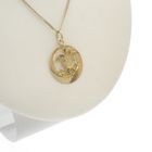 Image 9 of Gold zodiac sign pendant; Cancer | Fabiola