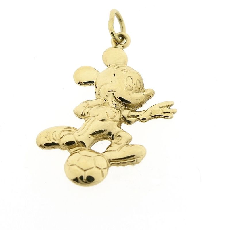 Image 4 of 18 carat gold Disney pendant; Mickey Mouse