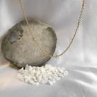 Image 2 of Gold anchor link chain with diamonds; 0.15 ct.