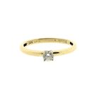 Image 3 of Gold solitaire ring with zirconia | Blush