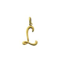 18 carat gold pendant of the letter L