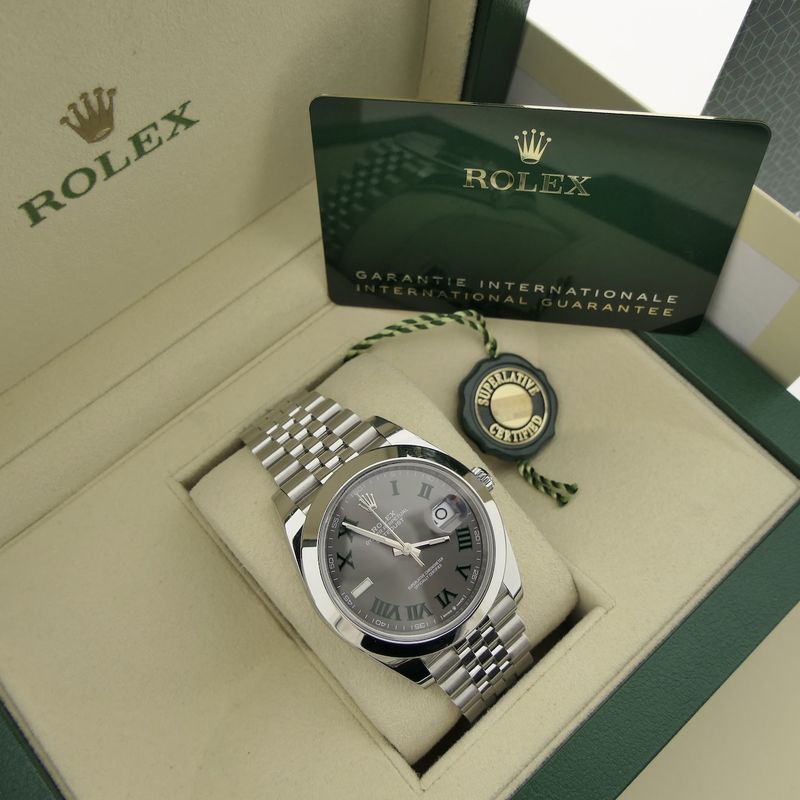 Image 9 of Rolex Datejust 41mm 'Wimbledon' 126300; Automatic men's watch
