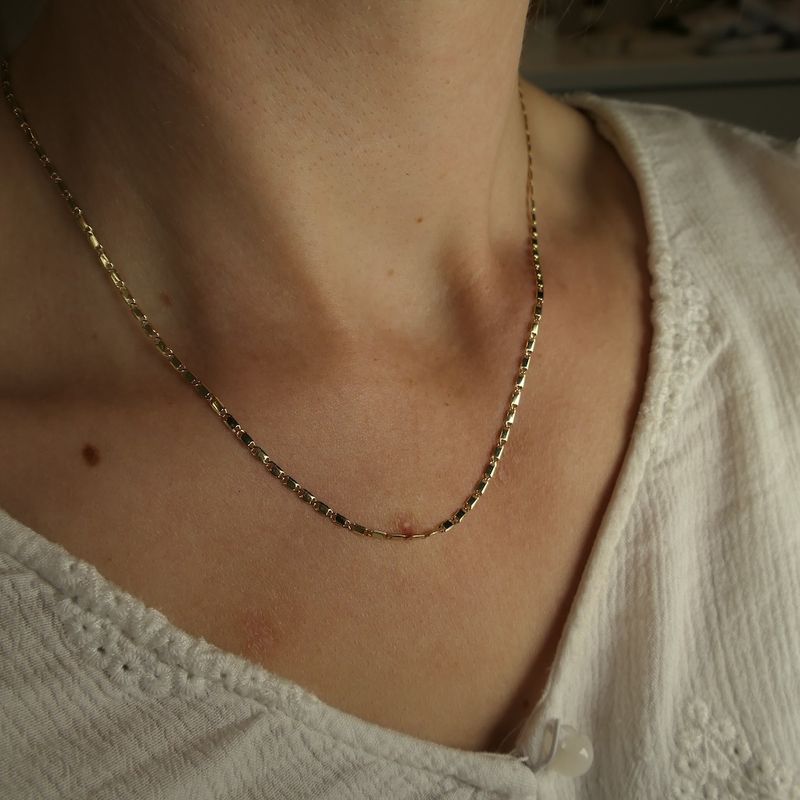 Image 6 of Golden fantasy link chain | 46 cm