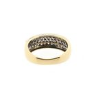 Image 4 of Golden Pavé Ring with Zirconia