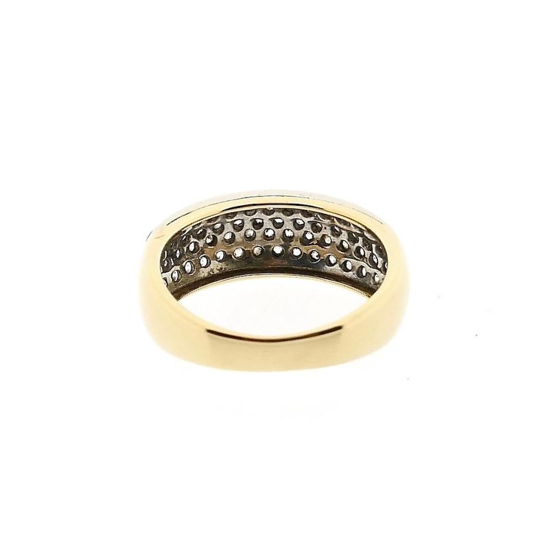 Image 4 of Golden Pavé Ring with Zirconia