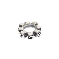 Pandora spacer; Silver; Rose