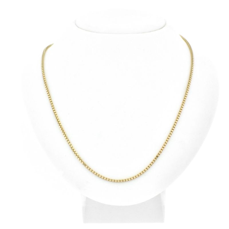 Image 5 of 18K Gold Venetian Link Chain | 50cm