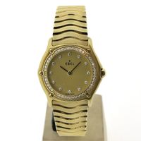 Ebel Sport Classic E8090124; 18k gold women's watch with diamonds