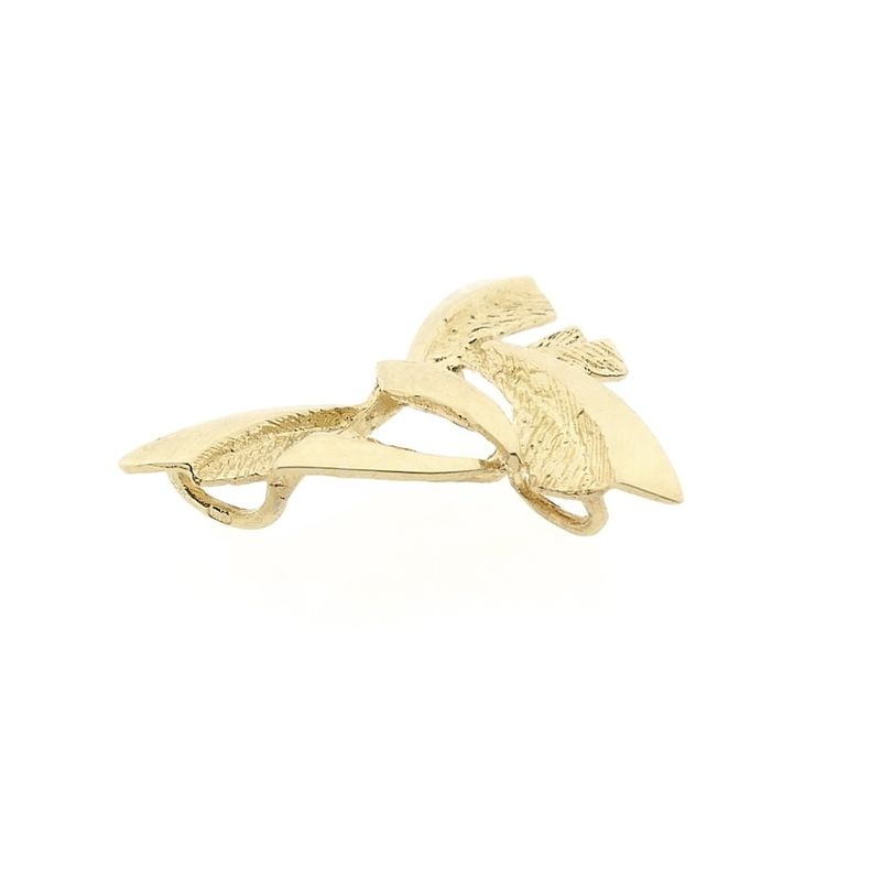 Image 7 of Vintage gold abstract pendant