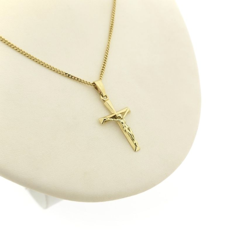 Image 12 of Gold pendant of a cross with corpus