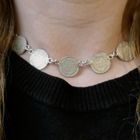 Image 9 of Silver choker of Queen Wilhelmina coins | 37 cm