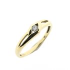 Image 1 of Gold solitaire ring with zirconia