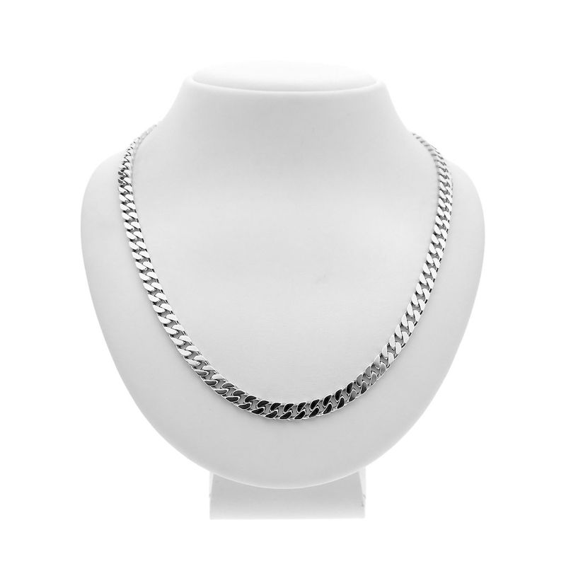 Image 7 of Silver robust gourmet link chain | 53.5 cm