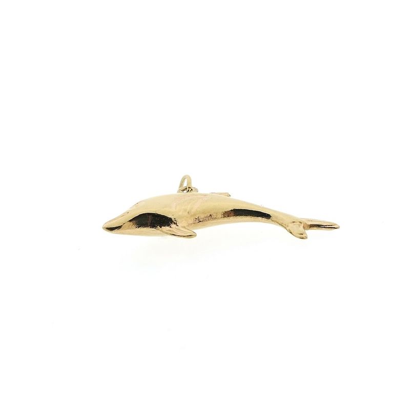 Image 4 of 18 carat gold dolphin pendant