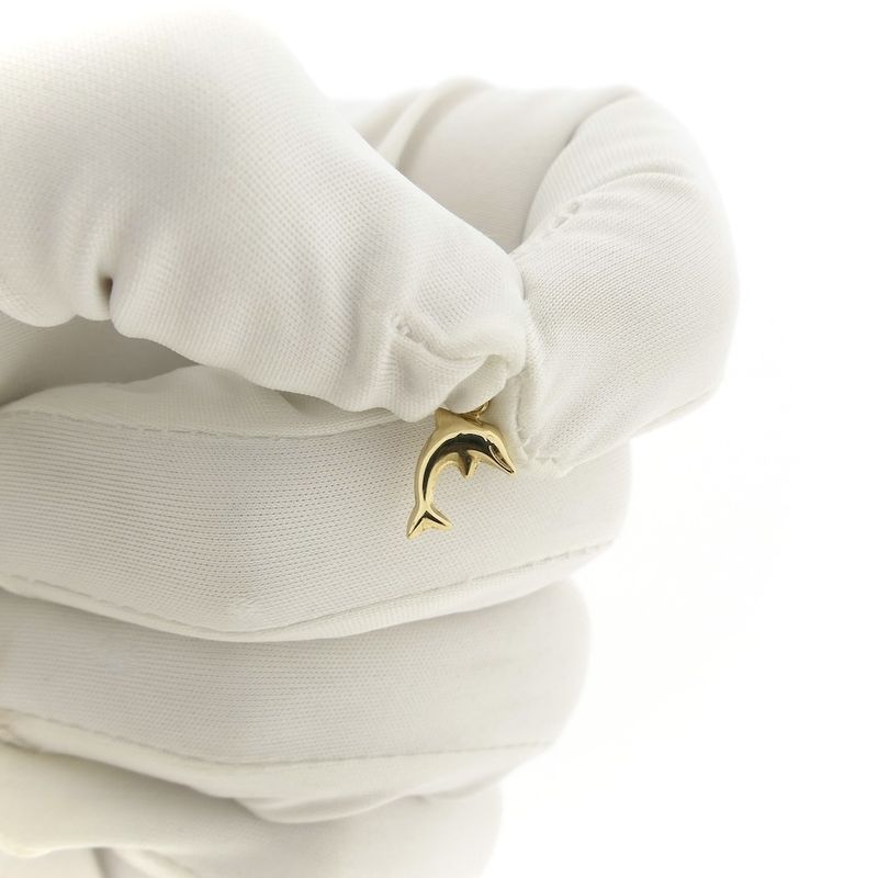 Image 10 of Golden dolphin pendant | Minimalist