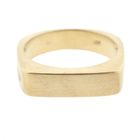 Image 4 of Gold square matte ring; Marc O'Polo