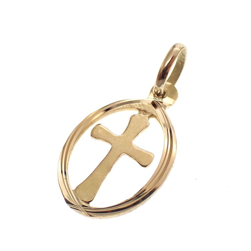 Image 4 of 18-karat gold cross pendant | G. Sakkab