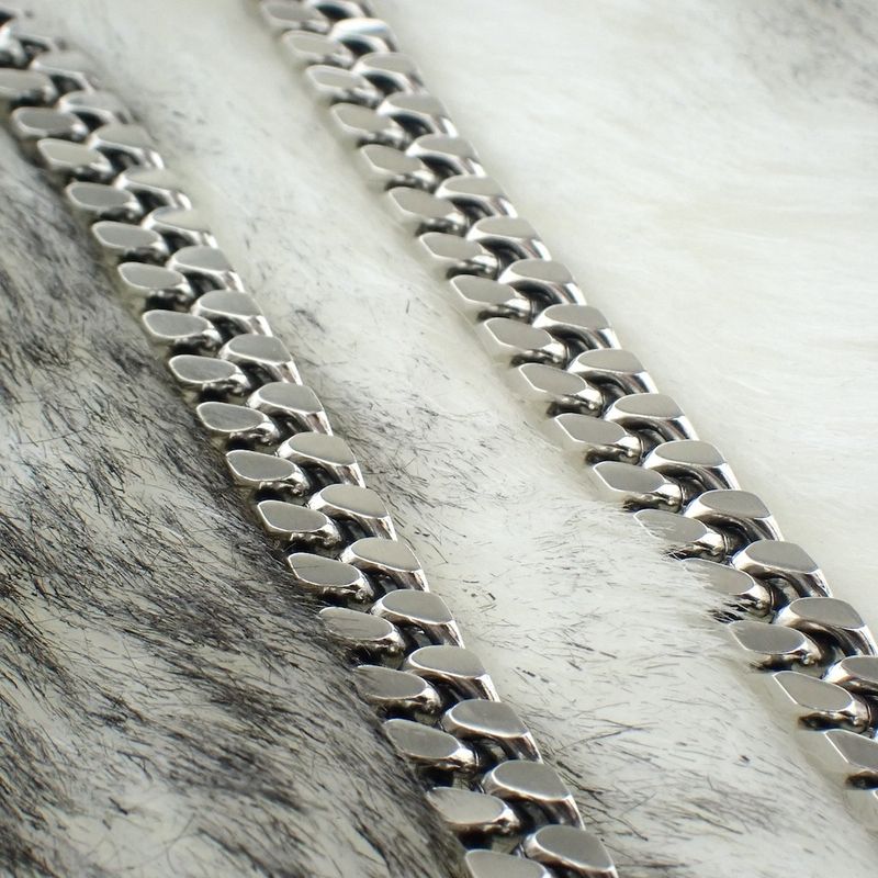 Image 2 of Silver robust gourmet link chain