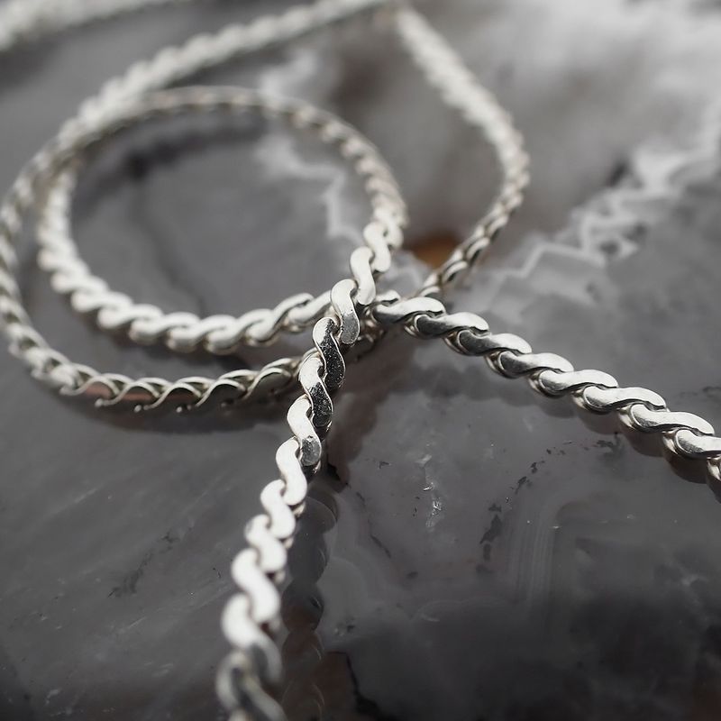 Image 5 of Silver necklace with fixed pendant