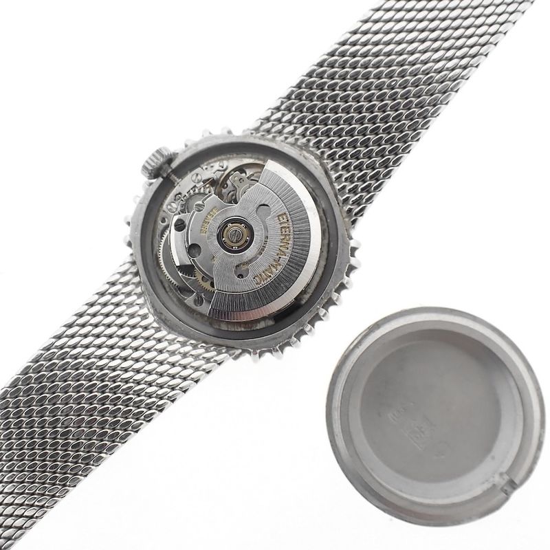 Image 13 of Eterna Matic Swiss; 18k gold women's watch with diamonds