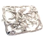 Image 2 of Silver brooch | Floral design