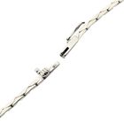 Afbeelding 6 van Witgouden ketting met vaste hanger; Saffier