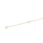 Image 11 of Gold necklace with a fixed pendant; Cross with zirconia | 42.5 cm - 45.5 cm